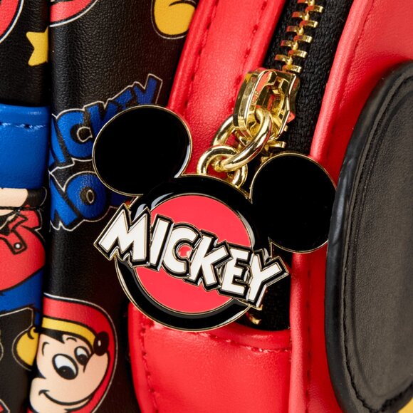 New Loungefly Mickey Mouse Classic All-Over Print Mini Backpack Disney